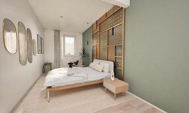 Schlafzimmer WE 3 – Visualisierung